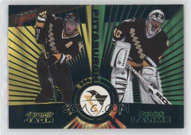 1997-98 Pacific Dynagon - [Base] - Emerald #142 - Jaromir Jagr, Patrick Lalime