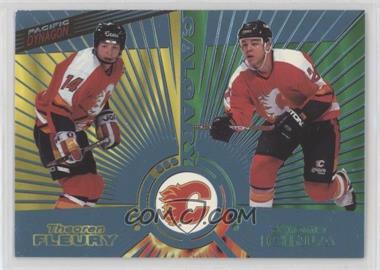 1997-98 Pacific Dynagon - [Base] - Ice Blue #137 - Theoren Fleury, Jarome Iginla