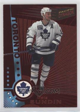 1997-98 Pacific Dynagon - [Base] - Red #124 - Mats Sundin