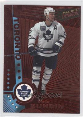 1997-98 Pacific Dynagon - [Base] - Red #124 - Mats Sundin