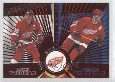 1997-98 Pacific Dynagon - [Base] - Red #139 - Steve Yzerman, Brendan Shanahan