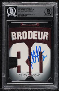 1997-98 Pacific Paramount - Big Numbers #12 - Martin Brodeur [BAS BGS Authentic]