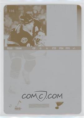 1997-98 Pinnacle - [Base] - Press Plate Cyan Back #116 - Al MacInnis /1