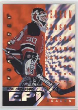 1997-98 Pinnacle - Epix - Orange Season #E8 - Martin Brodeur