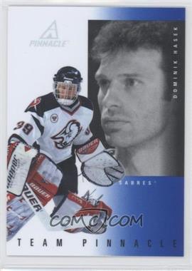 1997-98 Pinnacle - Team Pinnacle - Foil Back #2 - Dominik Hasek, Curtis Joseph