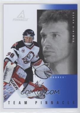 1997-98 Pinnacle - Team Pinnacle - Foil Back #2 - Dominik Hasek, Curtis Joseph