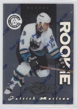 1997-98 Pinnacle Certified - Rookie #C - Patrick Marleau