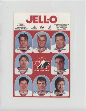 1997-98 Pinnacle Jell-O Team Canada Stickers - [Base] #_NoN - Rod Brind'Amour, Eric Lindros, Theoren Fleury, Patrick Roy, Curtis Joseph, Paul Kariya, Joe Sakic, Wayne Gretzky [Poor to Fair]