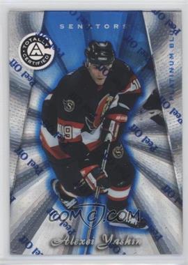 1997-98 Pinnacle Totally Certified - [Base] - Platinum Blue Player's Club #78 - Alexei Yashin /299