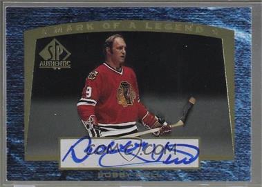 1997-98 SP Authentic - Mark of a Legend #M5 - Bobby Hull /560 [Noted]