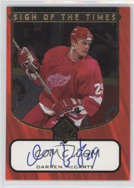 1997-98 SP Authentic - Sign of the Times #DM - Darren McCarty