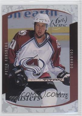 1997-98 Upper Deck - 6th Sense - Masters #SS21 - Peter Forsberg /2000