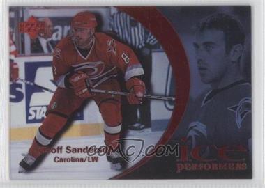 1997-98 Upper Deck Ice - [Base] - Parallel #8 - Performers - Geoff Sanderson