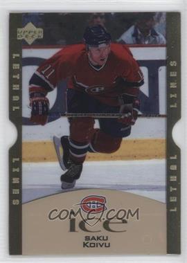 1997-98 Upper Deck Ice - Lethal Lines - Gold #L9-B - Saku Koivu