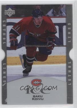 1997-98 Upper Deck Ice - Lethal Lines #L9-B - Saku Koivu