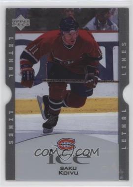 1997-98 Upper Deck Ice - Lethal Lines #L9-B - Saku Koivu