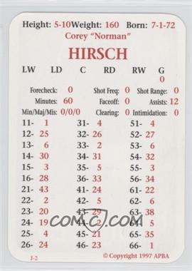 1997 APBA - [Base] #_COHI - Corey Hirsch