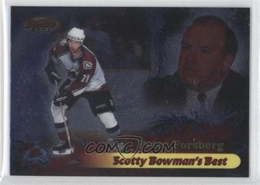 1998-99 Bowman's Best - Scotty Bowman' Best #SB8 - Peter Forsberg