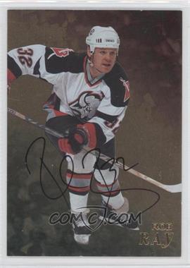 1998-99 In the Game Be A Player - [Base] - Gold Autographs #165 - Rob Ray
