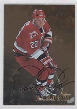 1998-99 In the Game Be A Player - [Base] - Gold Autographs #176 - Paul Ranheim