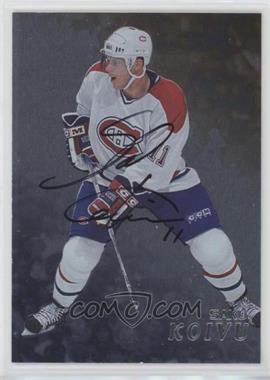 1998-99 In the Game Be A Player - [Base] - Silver Autographs #218 - Saku Koivu