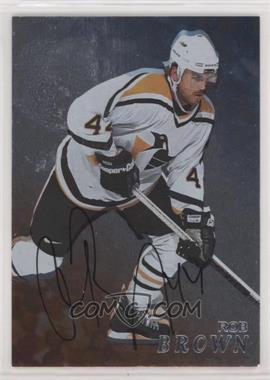 1998-99 In the Game Be A Player - [Base] - Silver Autographs #265 - Rob Brown [EX to NM]