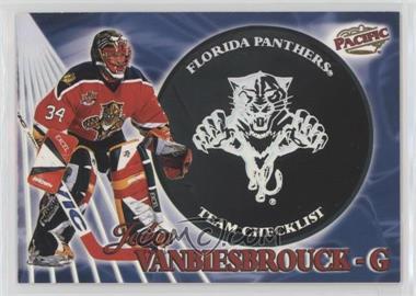 1998-99 Pacific - Team Checklist #11 - John Vanbiesbrouck