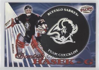 1998-99 Pacific - Team Checklist #3 - Dominik Hasek