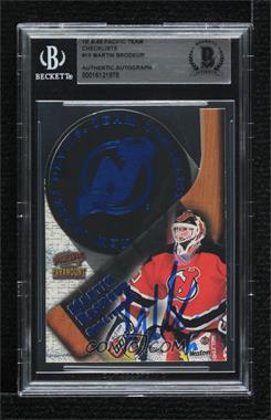 1998-99 Pacific Paramount - Team Checklists #15 - Martin Brodeur [BAS BGS Authentic]