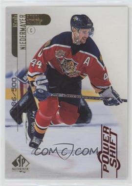 1998-99 SP Authentic - [Base] - Power Shift #36 - Rob Niedermayer /500