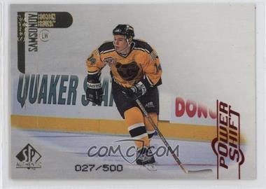 1998-99 SP Authentic - [Base] - Power Shift #4 - Sergei Samsonov /500