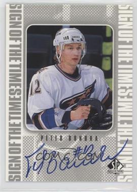 1998-99 SP Authentic - Sign of the Times #PBO - Peter Bondra