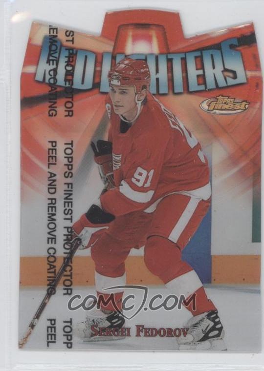 1998-99 Topps Finest - Red Lighters - Refractors #R6 - Sergei Fedorov