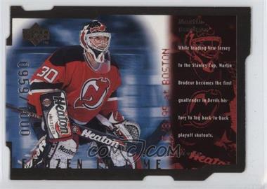 1998-99 Upper Deck - Frozen in Time - Die-Cut Quantum #FT4 - Martin Brodeur /1000