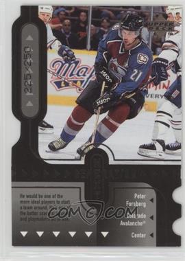 1998-99 Upper Deck - Generation Next - Die-Cut Quantum #GN27 - Peter Forsberg, Brendan Morrison /250