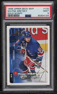 1998-99 Upper Deck MVP - [Base] - Gold Script #132 - Wayne Gretzky /100 [PSA 9 MINT]