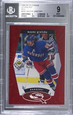 1998-99 Upper Deck UD Choice - Starquest - Red #SQ1 - Wayne Gretzky [BGS 9 MINT]