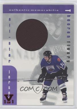 1999-00 In the Game Be A Player Memorabilia - All-Star Jersey - ITG Vault Ruby #J-14 - Theoren Fleury /1