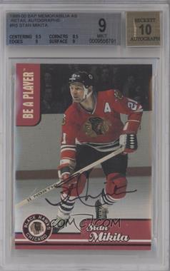 1999-00 In the Game Be A Player Memorabilia - Retail - Autographs #R-5 - Stan Mikita [BGS 9 MINT]