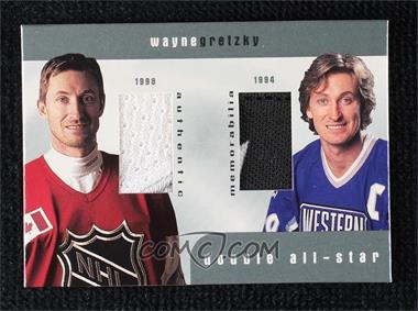 1999-00 In the Game Be A Player Memorabilia Rookie & Traded Update - Double All-Star #D-9 - Wayne Gretzky