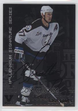 1999-00 In the Game Be A Player Millennium Signature Series - [Base] - Autographs ITG Vault Black #222 - Chris Gratton