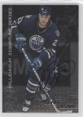 1999-00 In the Game Be A Player Millennium Signature Series - [Base] - Autographs #101 - Sean Brown