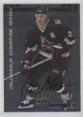1999-00 In the Game Be A Player Millennium Signature Series - [Base] - Autographs #189 - Teppo Numminen