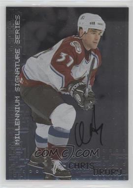 1999-00 In the Game Be A Player Millennium Signature Series - [Base] - Autographs #69 - Chris Drury