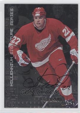 1999-00 In the Game Be A Player Millennium Signature Series - [Base] - Autographs #92 - Aaron Ward