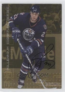 1999-00 In the Game Be A Player Millennium Signature Series - [Base] - Gold Autographs #101 - Sean Brown