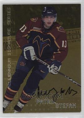 1999-00 In the Game Be A Player Millennium Signature Series - [Base] - Gold Autographs #12 - Patrik Stefan