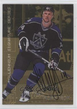 1999-00 In the Game Be A Player Millennium Signature Series - [Base] - Gold Autographs #127 - Mattias Norstrom