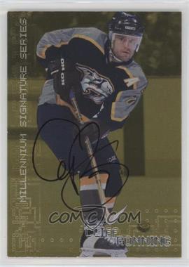 1999-00 In the Game Be A Player Millennium Signature Series - [Base] - Gold Autographs #137 - Cliff Ronning
