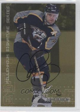 1999-00 In the Game Be A Player Millennium Signature Series - [Base] - Gold Autographs #137 - Cliff Ronning